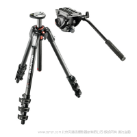 曼富圖 (Manfrotto) MT190CXPRO4 碳纖維四節(jié)三腳架+云臺 MVH500AH 液壓阻尼 照相機三腳架 套裝