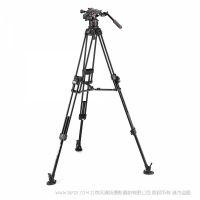 曼富圖 Manfrotto MVK612TWINFA Nitrotech 612攝像云臺和645快速雙管鋁合金攝像三腳架套裝