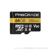 ProGrade（鉑格瑞） TF卡V60 存儲卡4k讀取250M/S 寫入130M/S 4k TF卡