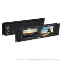 富威德 Feelworld D71 PLUS 3RU 7英寸雙聯機柜式監視器 4K HDMI SDI 全高清1920x1200IPS屏